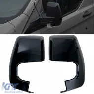 image-77-Spiegelkappen schwarz glänzend zum Austausch geeignet für Ford Transit Custom 12-23