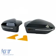 Spiegelkappen-Set zur Ersatzteil Gloss Black geeignet für BMW 5er G60 G61 ab 2023-image-6194774