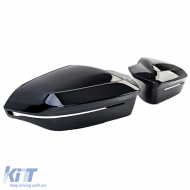 Spiegelkappen-Set zur Ersatzteil Gloss Black geeignet für BMW 5er G60 G61 ab 2023-image-6194777
