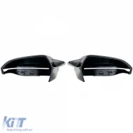 Spiegelkappen-Set zur Ersatzteil Gloss Black geeignet für BMW 5er G60 G61 ab 2023-image-6194779