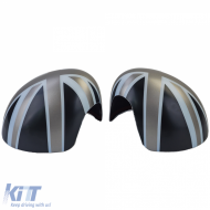Spiegelkappen Union Jack schwarz grau geeignet für Mini F54 F55 F56 F57 13-18-image-6199906