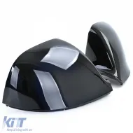 Spiegelkappen zur Ersatz Gloss Black geeignet für VW Bus T5.2 T6 T6.1 Amarok-image-6210061