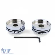 Spiegelverstellknöpfe Chrom Wolfsburg Edition geeignet für VW Golf 3 Vento 91-97 Polo 6N-image-6209385
