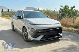 Splitter Estensione Paraurti Anteriore per Hyundai KONA N-Line Mk2 2023- Nero-image-6113849