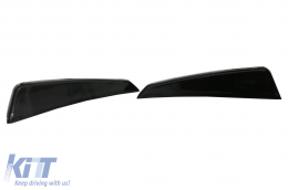 Splitters Aero Kit para Mercedes W117 Facelift 16-18 CLA 45 Look Canards Negro brillante-image-6054902