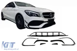 image-33-Splitters Aéro Kit pour Mercedes CLA W117 Facelift 16-18 CLA45 Look Canards Noir brillant