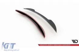 Spoiler 3D Maxton Design adecuado para el maletero de Audi A8, A8 S-Line, S8 D5 2017-2021, lacado en negro-image-6235741