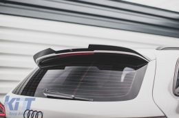 Spoiler adapté pour Audi Q5 2012-2017, type Maxton Design SQ5, laqué noir-image-6235927