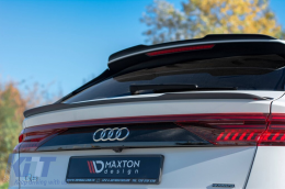 Spoiler adapté pour Maxton Design version 2 type S-Line sur Audi Q8 S-Line après 2018, SQ8 après 2019, laqué noir-image-6140367