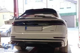 Spoiler adapté pour Maxton Design version 2 type S-Line sur Audi Q8 S-Line après 2018, SQ8 après 2019, laqué noir-image-6140369