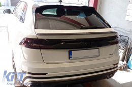 Spoiler adapté pour Maxton Design version 2 type S-Line sur Audi Q8 S-Line après 2018, SQ8 après 2019, laqué noir-image-6140370