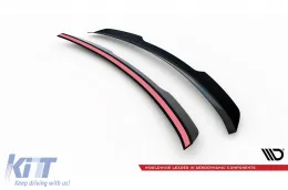 Spoiler adatto per Maxton Design versione 2 tipo S-Line su Audi Q8 S-Line dopo il 2018, SQ8 dopo il 2019, verniciato di nero-image-6140361