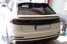 Spoiler adatto per Maxton Design versione 2 tipo S-Line su Audi Q8 S-Line dopo il 2018, SQ8 dopo il 2019, verniciato di nero-image-6140370