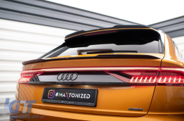 Spoiler adecuado para Maxton Design versión 2 tipo S-Line en Audi Q8 S-Line después de 2018, SQ8 después de 2019, lacado en negro-image-6140365