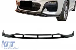 image-29-Spoiler alerón parachoques delantero para BMW X4 G02 X4M 2018+ Negro brillante
