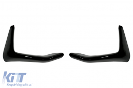 Spoiler anteriore Divisori flaps per BMW F80 M3 F82 F83 M4 2014-2019 Nero lucido-image-6084480