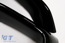 Spoiler anteriore Divisori flaps per BMW F80 M3 F82 F83 M4 2014-2019 Nero lucido-image-6084484