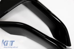Spoiler anteriore Divisori flaps per BMW F80 M3 F82 F83 M4 2014-2019 Nero lucido-image-6084485