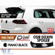 image-39-Spoiler arrière Osir Style Piano Black ABS, adapté pour Golf 7 / 2012-2020