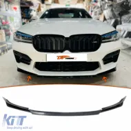 image-9-Spoiler avant adapté au modèle G30 M5 CS Noir Piano ABS / 2017 - 2023 (3 pièces)