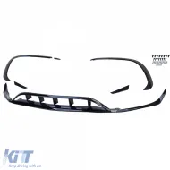 Spoiler avant kit aérodynamique volets splitter adapté pour Mercedes A W176 15-18-image-6199888