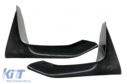 Spoiler avant splitters Flaps pour BMW F80 M3 F82 F83 M4 2014-2019 Noir brillant-image-6084486