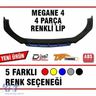 image-3-Spoiler avant universel Piano Black ABS / Bleu pour Megane 4