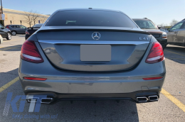 Spoiler coffre pour Mercedes Classe E W213 2016+ Becquet Noir Mat-image-6046641