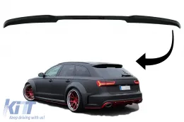image-15-Spoiler dachowy Dla Audi A6 Avant Facelift 4G C7 2015-2018 Czarny błyszczący