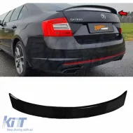 image-53-Spoiler de coffre arrière Octavia Mk3 RS Style en ABS noir piano / 2013-2020