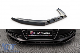 image-26-Spoiler de parachoques delantero Maxton Design, versión 2, adecuado para Audi A6 C7 sedán/Avant (2011–2014), negro brillante