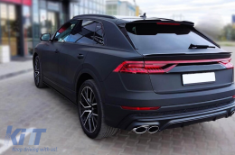 Spoiler de techo adecuado para Maxton Design versión 1 tipo S-Line para Audi Q8 después de 2018, SQ8 después de 2019, lacado en negro-image-6140355