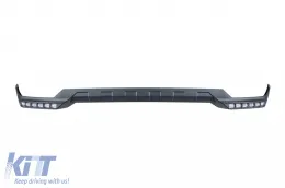 Spoiler de type BRABUS avec DRL adapté pour le pare-chocs avant A Design Mercedes G-Class W463 1989-2016, non peint-image-6264660
