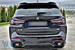 Spoiler di tipo M Technik di Maxton Design adatto per il bagagliaio BMW X3 G01 dopo il 2018, verniciato di nero-image-6144077