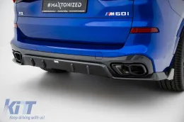 Spoiler en carbone Maxton Design adapté au pare-chocs arrière du BMW X5 G05 avec pack M 2018-2023, après 2023-image-6144587