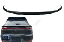 image-75-Spoiler Flügel Heckspoiler für Porsche Macan Facelift SUV 95B 2019–2021 Glänzend Schwarz