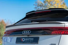 Spoiler geeignet für Maxton Design Version 2 Typ S-Line auf Audi Q8 S-Line nach 2018, SQ8 nach 2019, schwarz lackiert-image-6140367