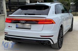 Spoiler geeignet für Maxton Design Version 2 Typ S-Line auf Audi Q8 S-Line nach 2018, SQ8 nach 2019, schwarz lackiert-image-6140376