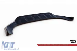Spoiler Maxton Design adapté au pare-chocs avant de l'Audi Q7 2015-2019, laqué noir-image-6140274