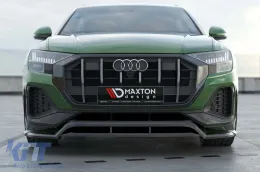 Spoiler Maxton Design adapté au pare-chocs avant de l'Audi Q8 après 2023, laqué noir-image-6140304