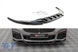 image-5-Spoiler Maxton Design adapté au pare-chocs avant M sur BMW 7 G11 après 2019, laqué noir