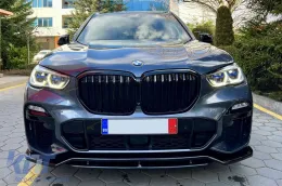 Spoiler Maxton Design adapté au pare-chocs avant M Technik pour BMW X5 G05 après 2018, laqué noir-image-6144177