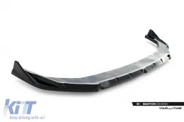Spoiler Maxton Design adapté au pare-chocs avant de la BMW X2 U10 avec pack M après 2023, laqué noir-image-6236270
