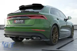 Spoiler Maxton Design adapté au pare-chocs arrière de l'Audi Q8 après 2023, laqué noir-image-6140310