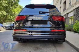 Spoiler Maxton Design adapté au pare-chocs arrière de l'Audi SQ7 2016-2019, laqué noir-image-6140614