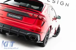 Spoiler Maxton Design adapté au pare-chocs arrière de l'Audi RSQ8 après 2023, laqué noir-image-6235876