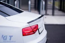 Spoiler Maxton Design adapté pour Audi A8 D4 coffre 2009-2017, laqué noir-image-6140219