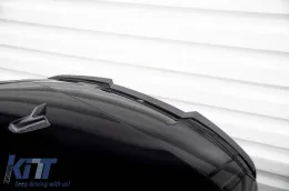 Spoiler Maxton Design adapté pour Audi Q7 S-Line, SQ7 coffre, 2015-2019, 2019-2023, après 2023, laqué noir-image-6140546