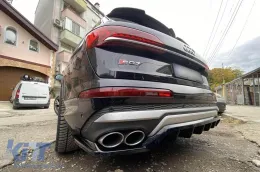 Spoiler Maxton Design adapté pour Audi Q7 S-Line, SQ7 coffre, 2015-2019, 2019-2023, après 2023, laqué noir-image-6140551
