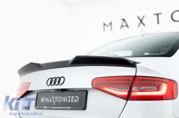 Spoiler Maxton Design adapté pour Audi S4 B8 berline 2012-2015, laqué noir-image-6235913